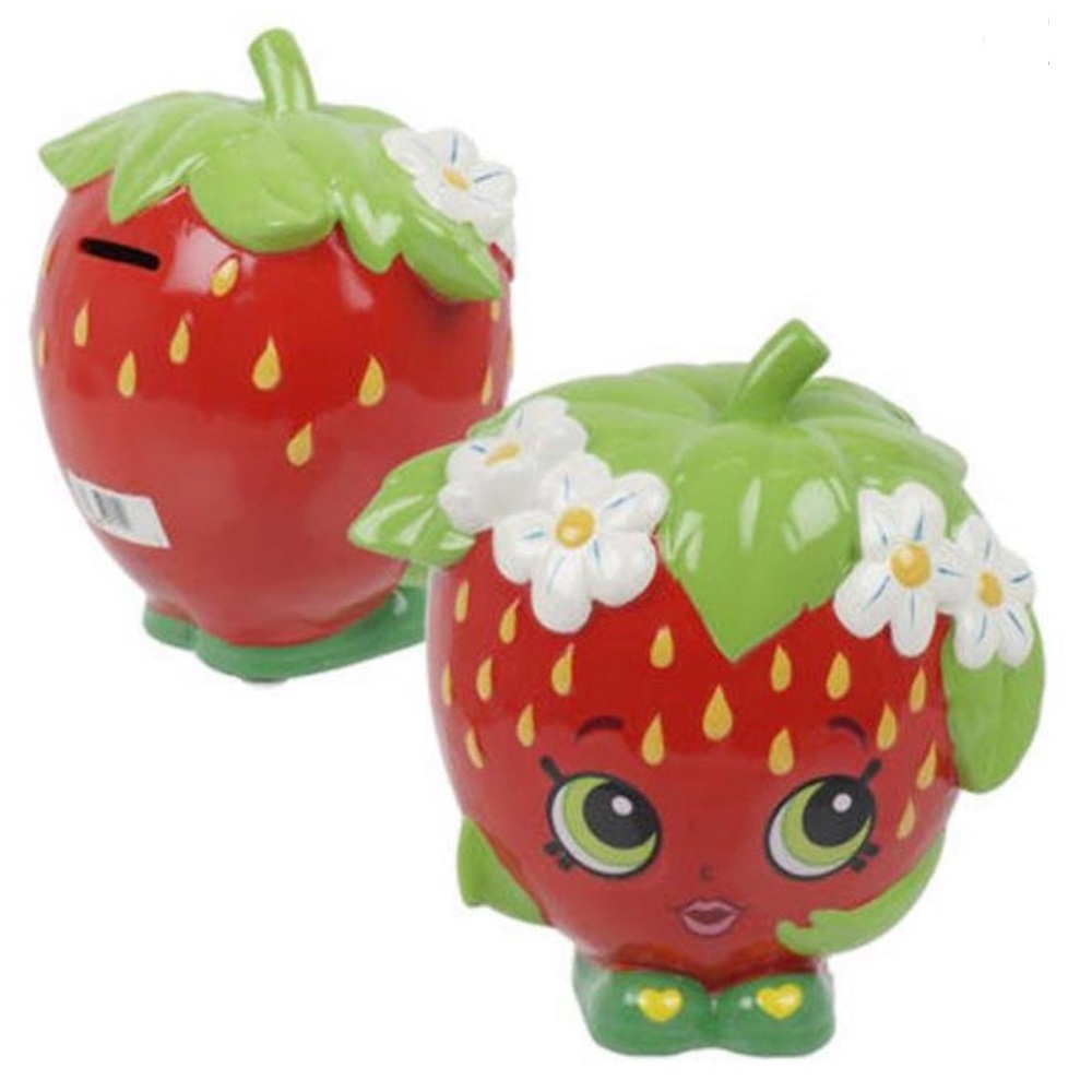 Shopkin strawberry coin bank 7”